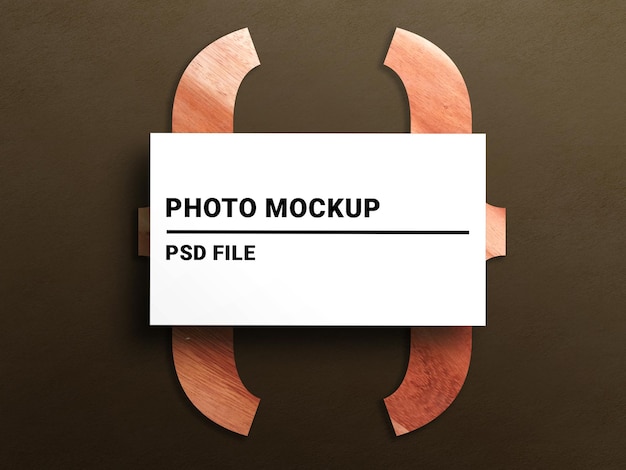 Mockup di foto di rettangolo