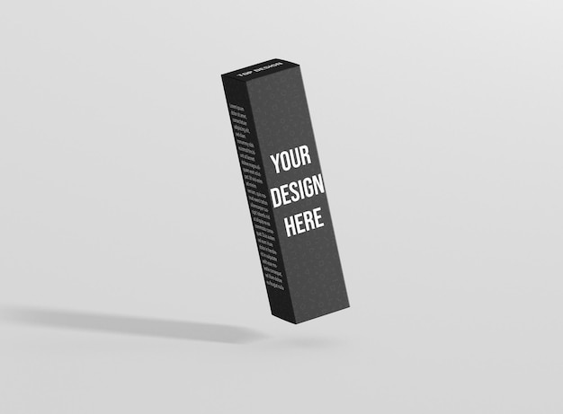 PSD rectangle slim box mockup