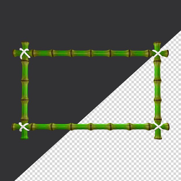 Rectangular 3d green bamboo board for 3d compositions