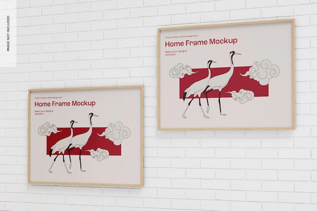 Rectangular Home Frames Mockup