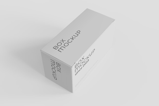 rectangular packing box mockup