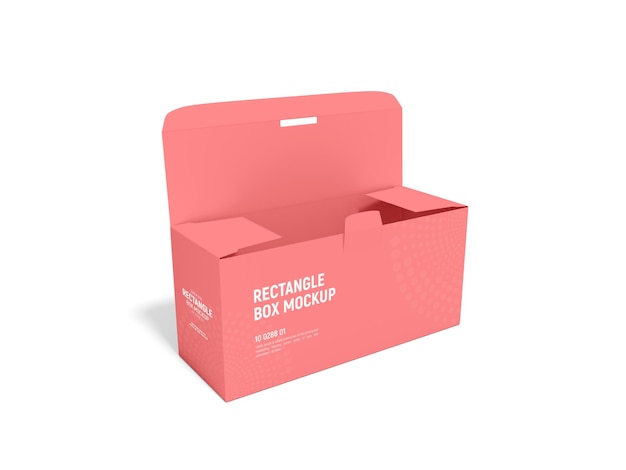 Rectangular Paper Packaging Box Mockup