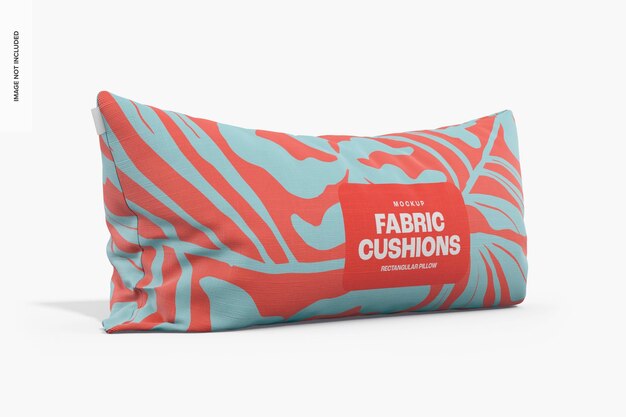 rectangular pillow mockup, left view