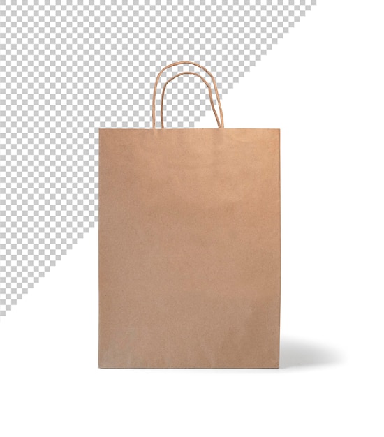 Recyclable paper bag mockup