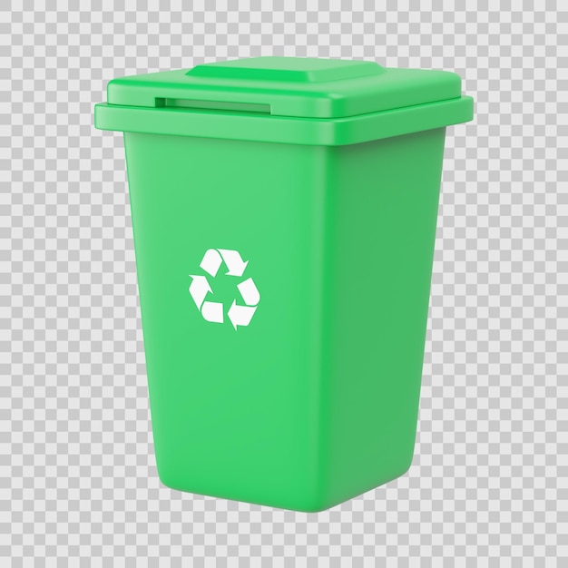 PSD recycle bin 3d icon