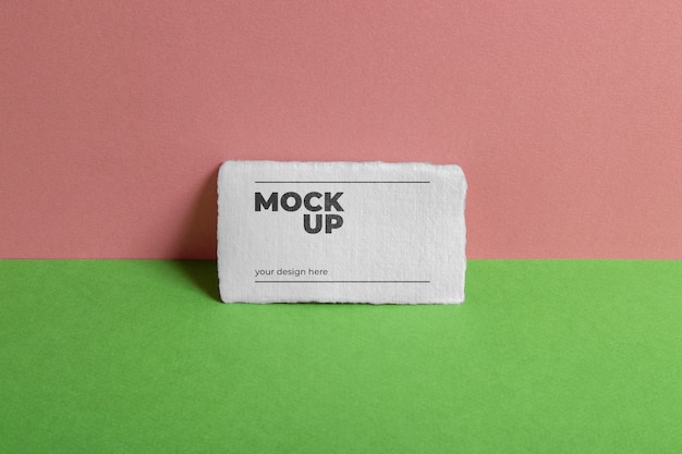 PSD recycled business paper card mock-up