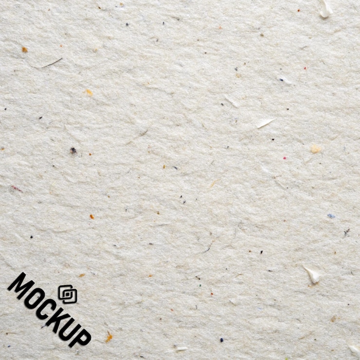 PSD recycled paper logo mockup