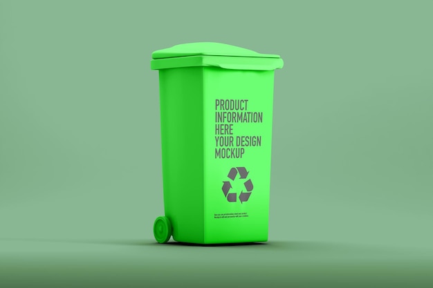 Recyclingbakmodel op witte achtergrond