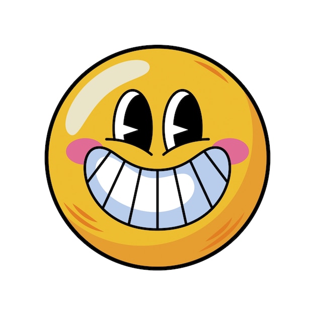 Ręcznie narysowana ilustracja emoji