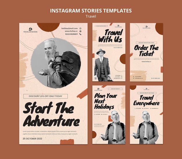 Ręcznie rysowane historie podróżnicze na Instagramie