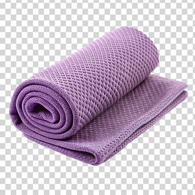 PSD ręcznik do jogi izolowany na przezroczystym tle