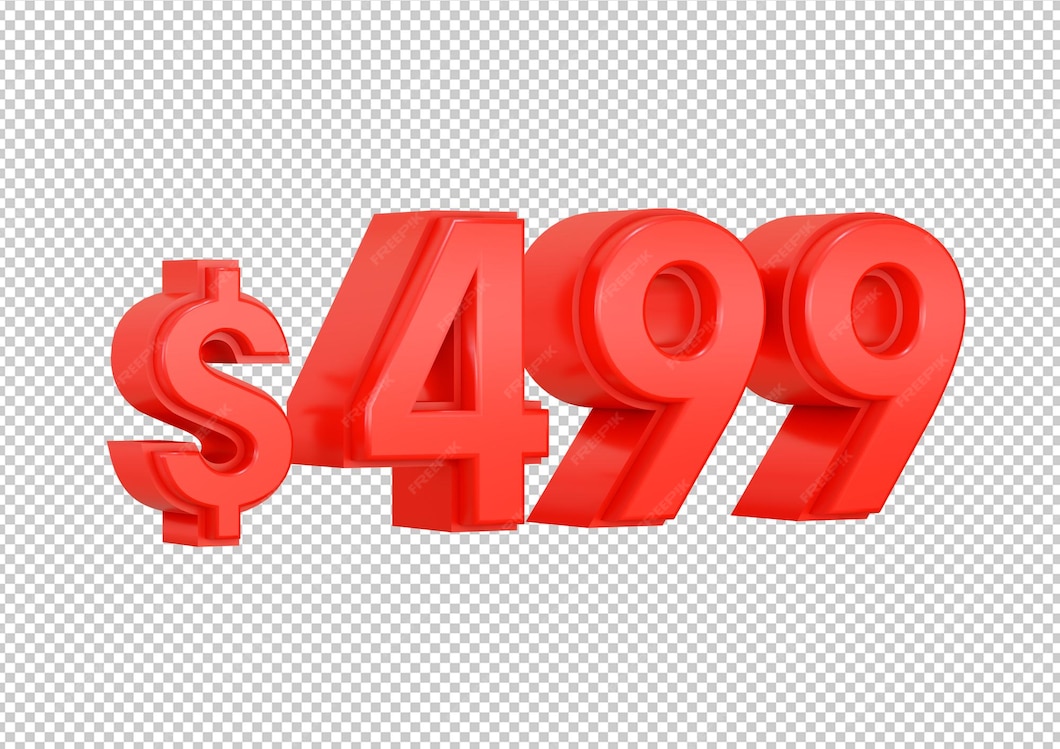 premium-psd-red-499-dollars-price-symbol-isolated-on-white-background