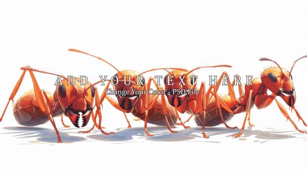 PSD red ants