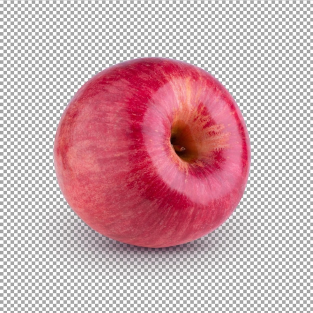 Red apple isolated on alpha background