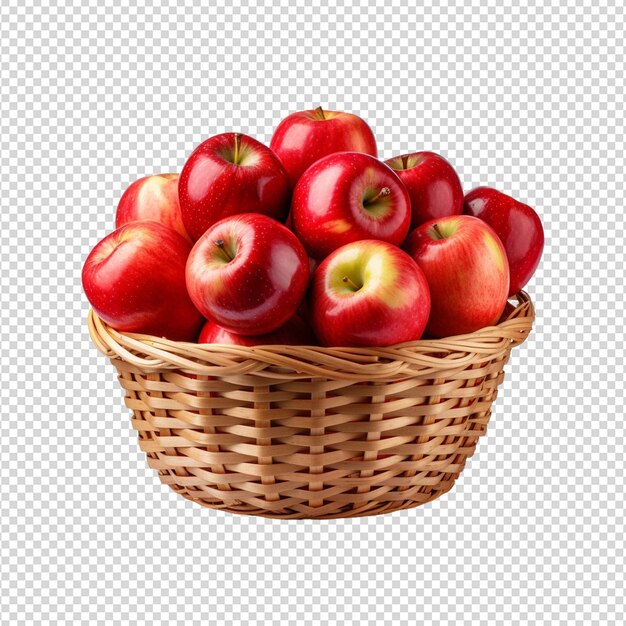 Red apple isolated on white background