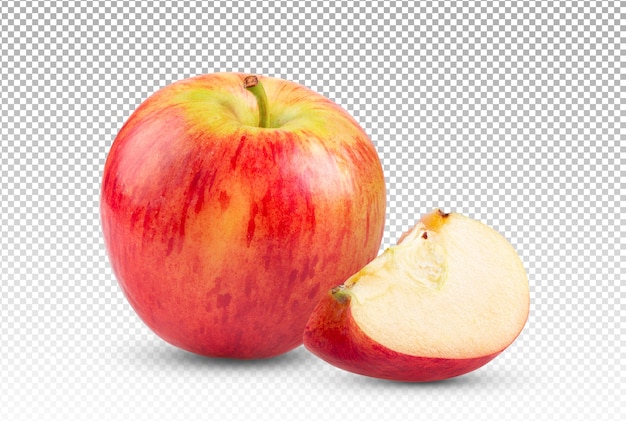 PSD red apple isolated