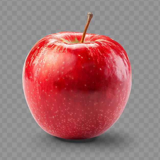 PSD a red apple with a white speckled background