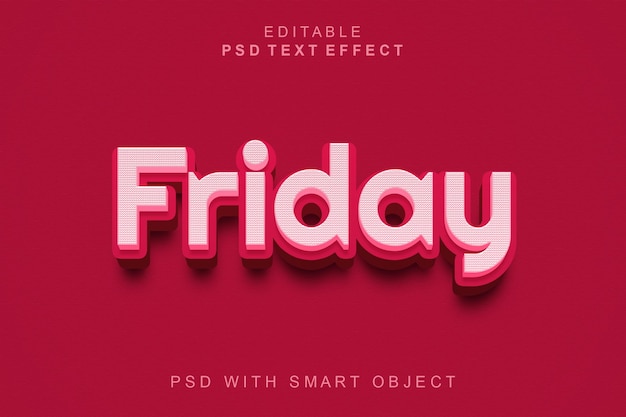 Red background with the word friday on it