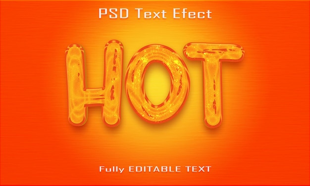 PSD a red background with the word hot on it