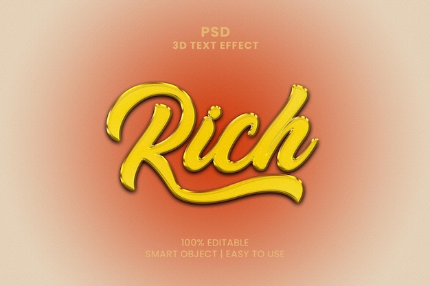 A red background with the word rich on it