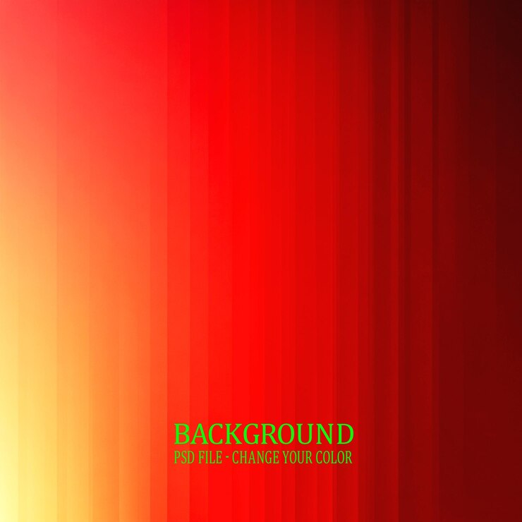 PSD a red background with a yellow and orange background and the words backlit