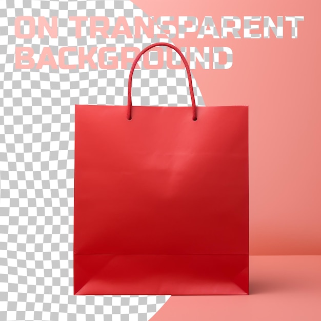 PSD a red bag with the words  on it  on it