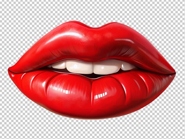 PSD red beautiful lips