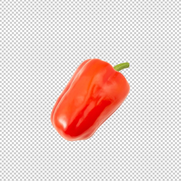 PSD red bell pepper cutout plik psd