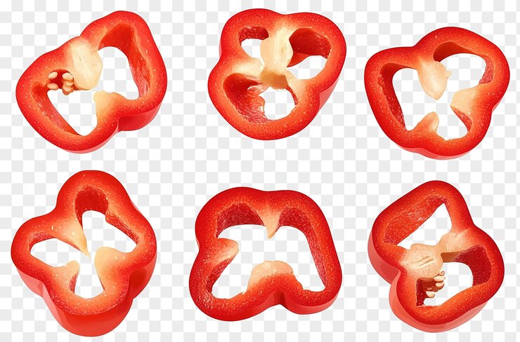 Red Bell Pepper Slices