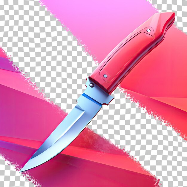 PSD red blade transparent background