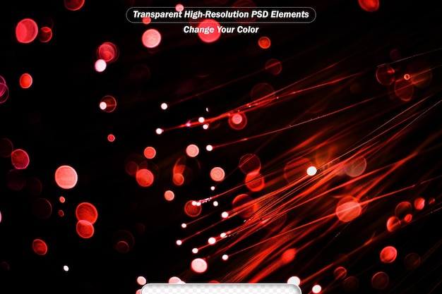 PSD red bokeh background