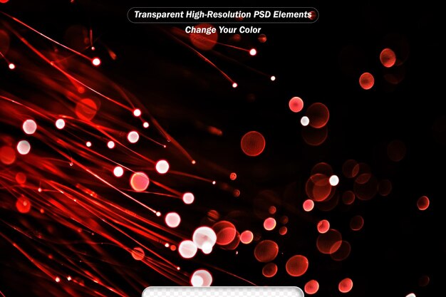 PSD red bokeh background