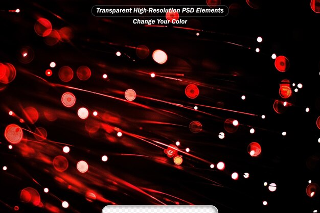 PSD red bokeh background