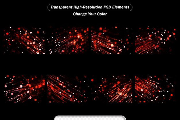 PSD red bokeh background