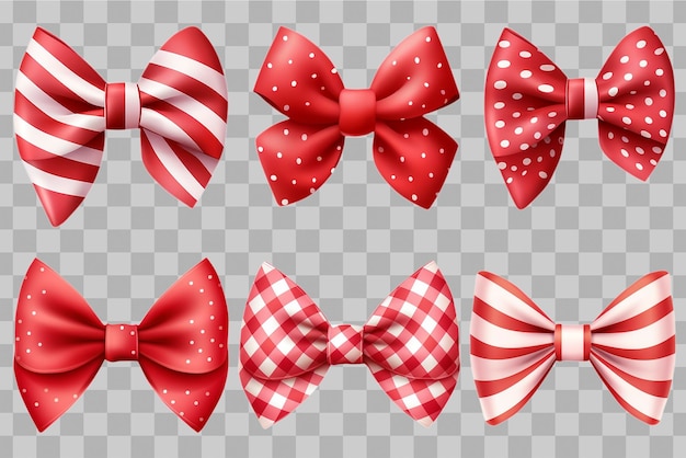 Red bow ribbon illustration