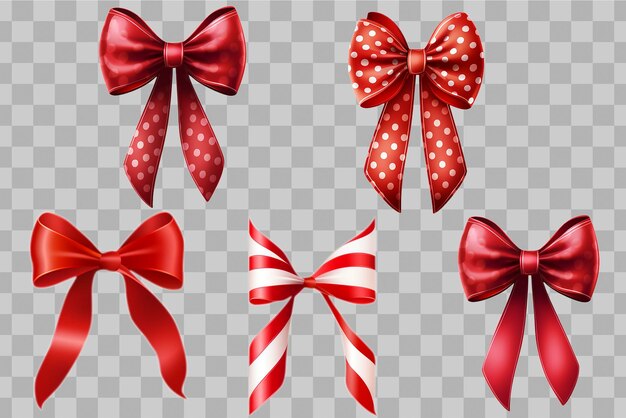 Red bow ribbon illustration