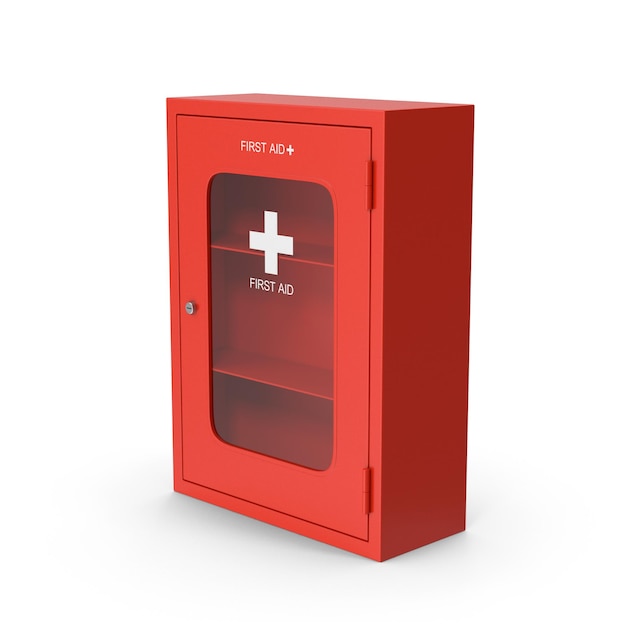a red box with the word first on it