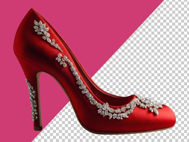 Red bridal heel