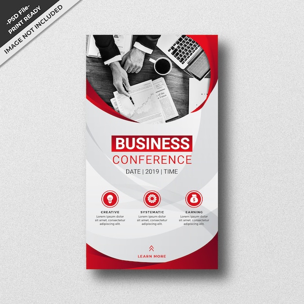 Red business style instagram story template design