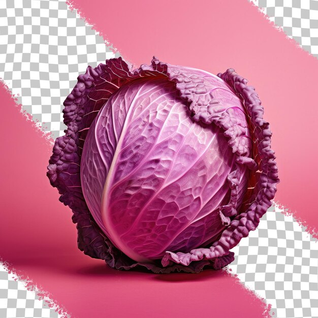 PSD red cabbage against transparent background