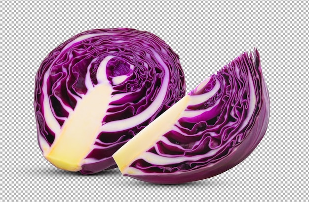 PSD red cabbage isolated