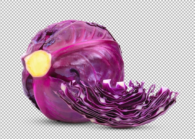 Red cabbage isolated