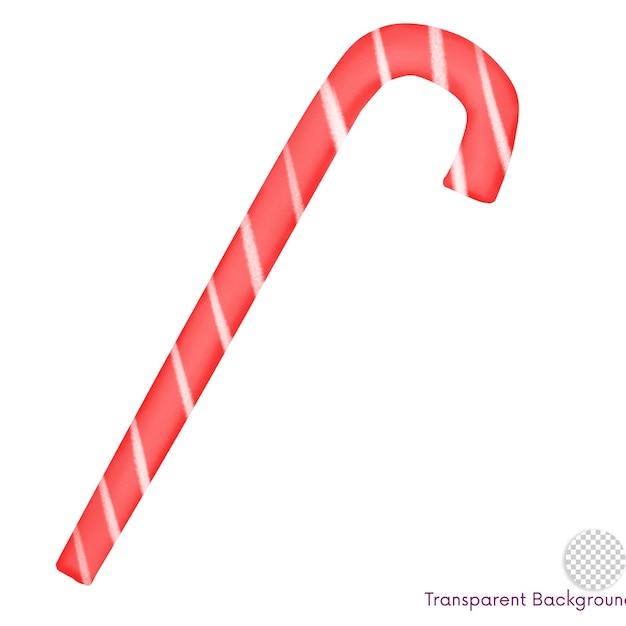 Red candy stripes christmas illustration