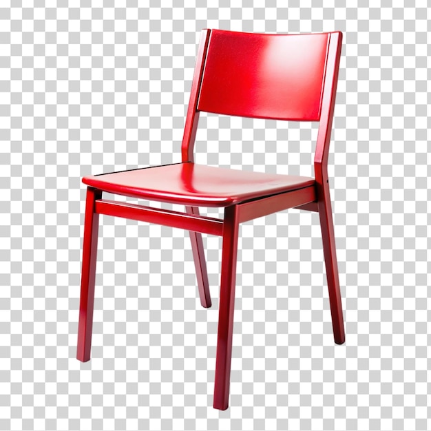 PSD a red chair on transparent background