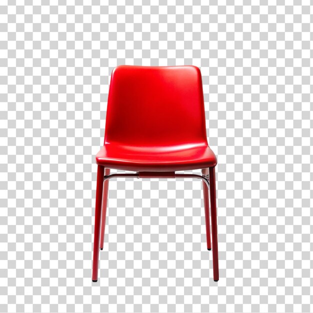 PSD a red chair on transparent background