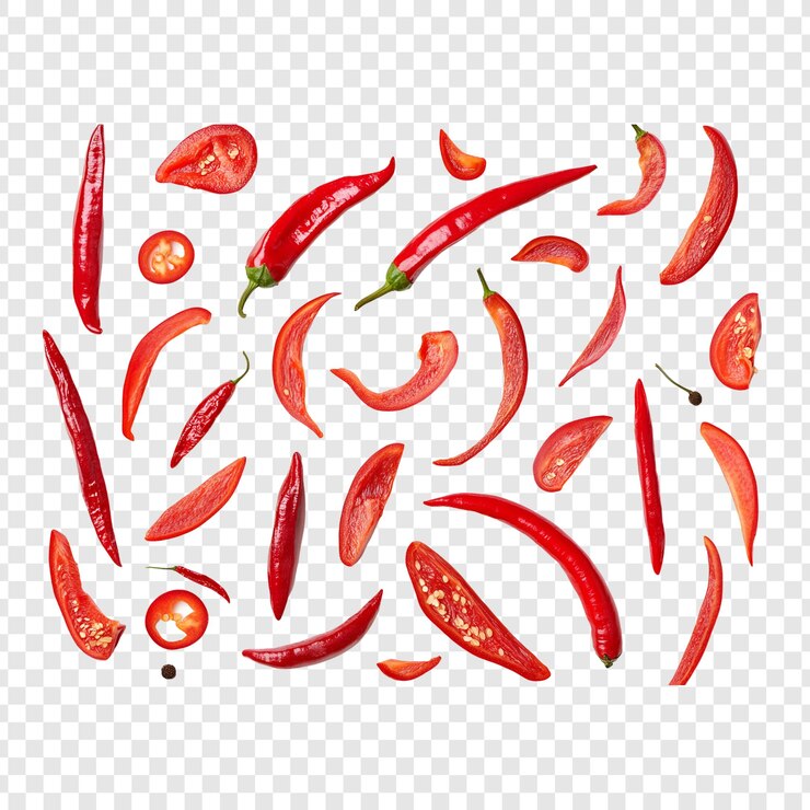 PSD 赤いチリを透明に分離する