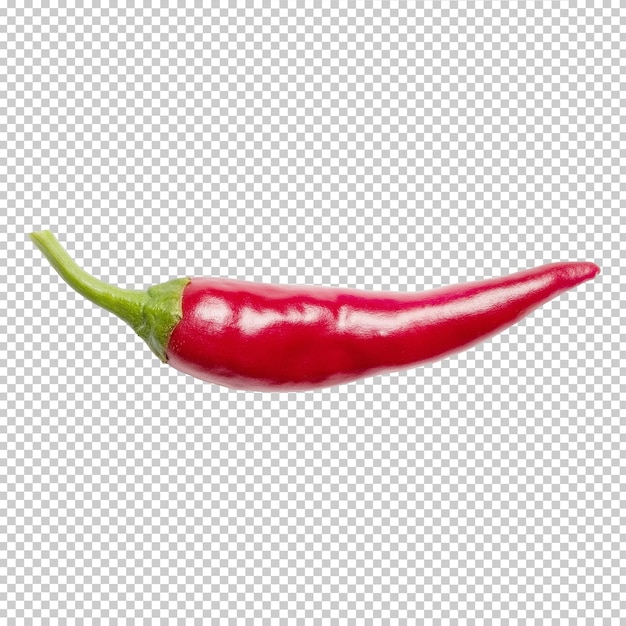 PSD red chilli is on a white background psd and png