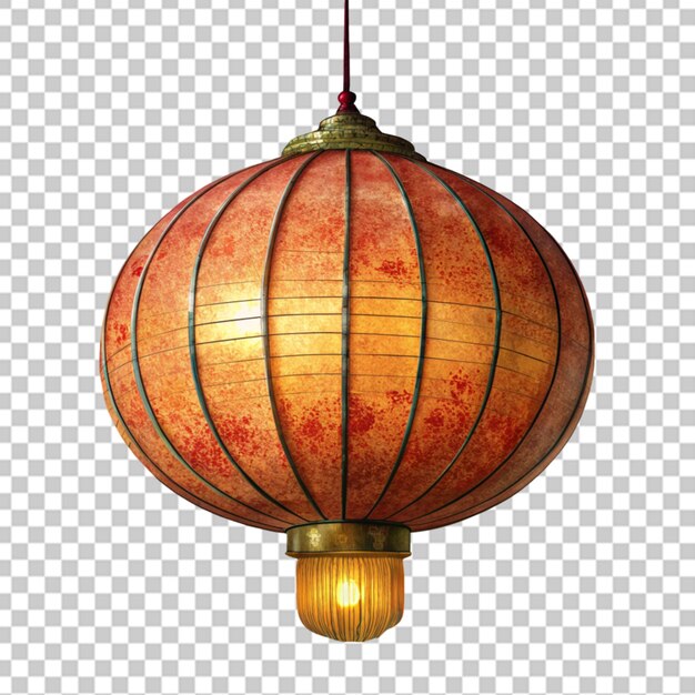 PSD red chinese decorative lantern