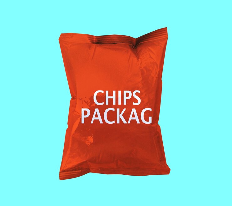PSD мокет упаковки red chips