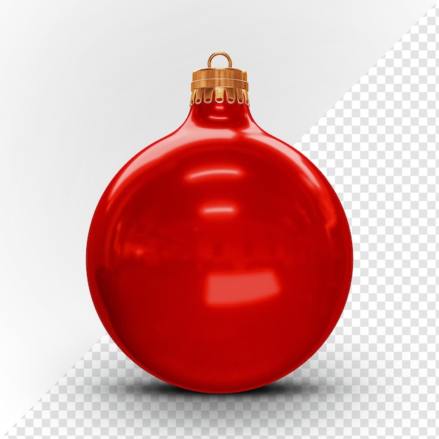red chrtistmas decoration balls 3d render